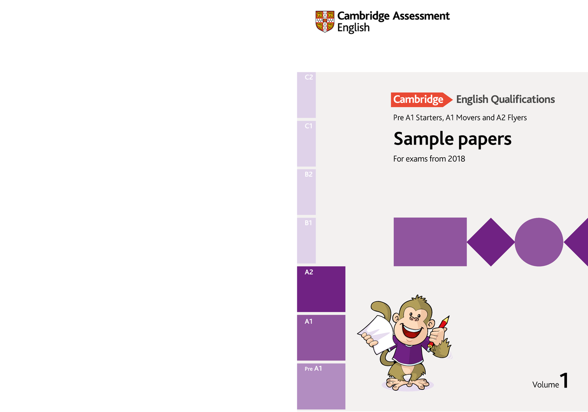 Young Learners Sample Papers 2018 Vol1 - B C C A A Pre A B Volume ...