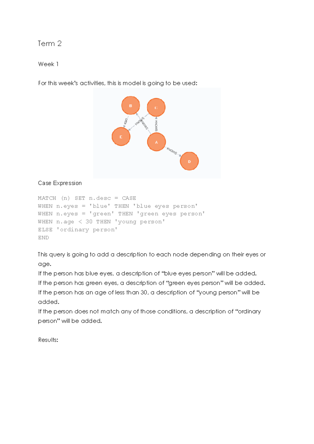 Databases Learning Diary 2 - Term 2 Week 1 For this week’s activities ...