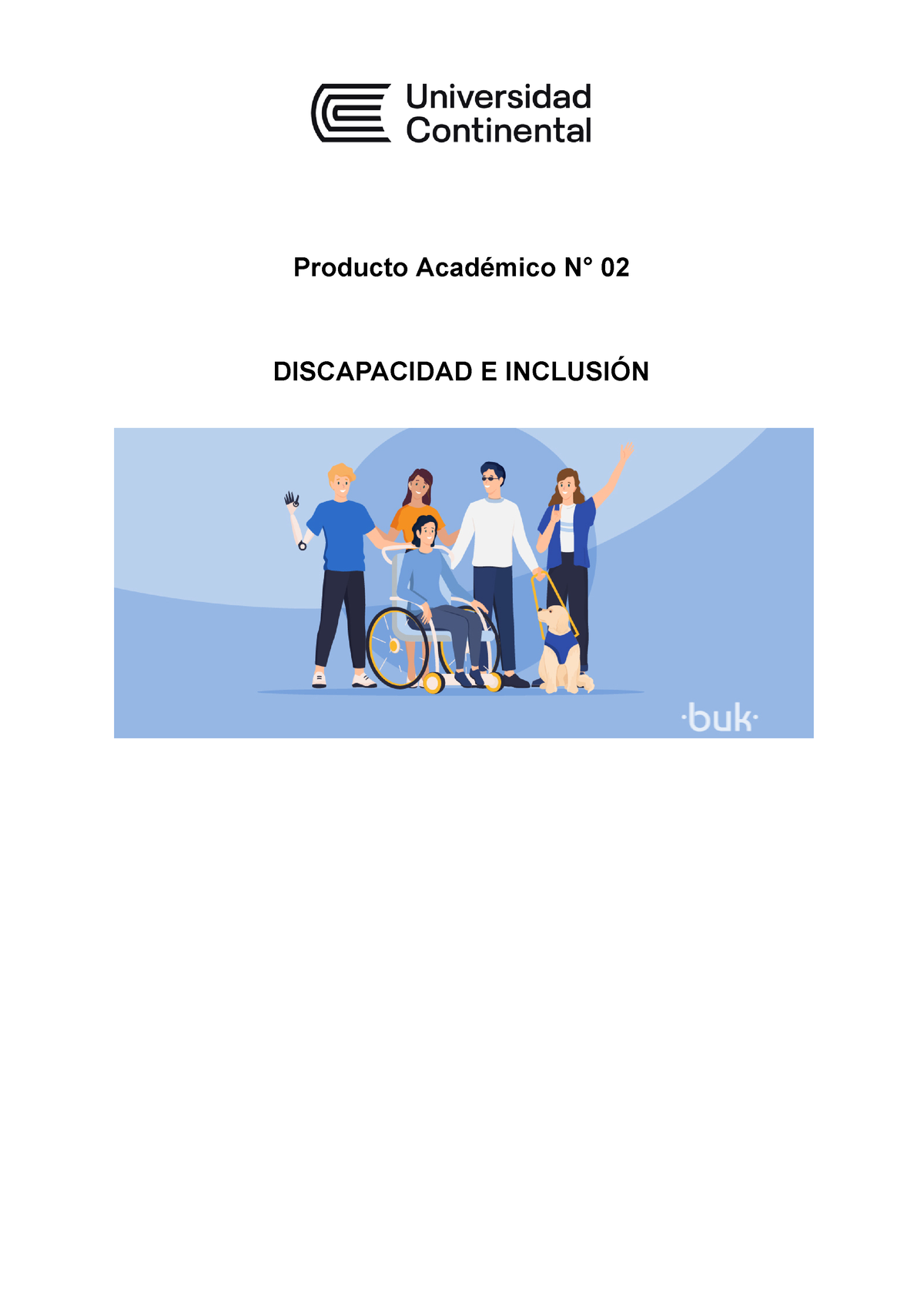 Pa2 Discapacidade Inclusión Producto Académico N° 02 Discapacidad E InclusiÓn Tema Concepto 9802