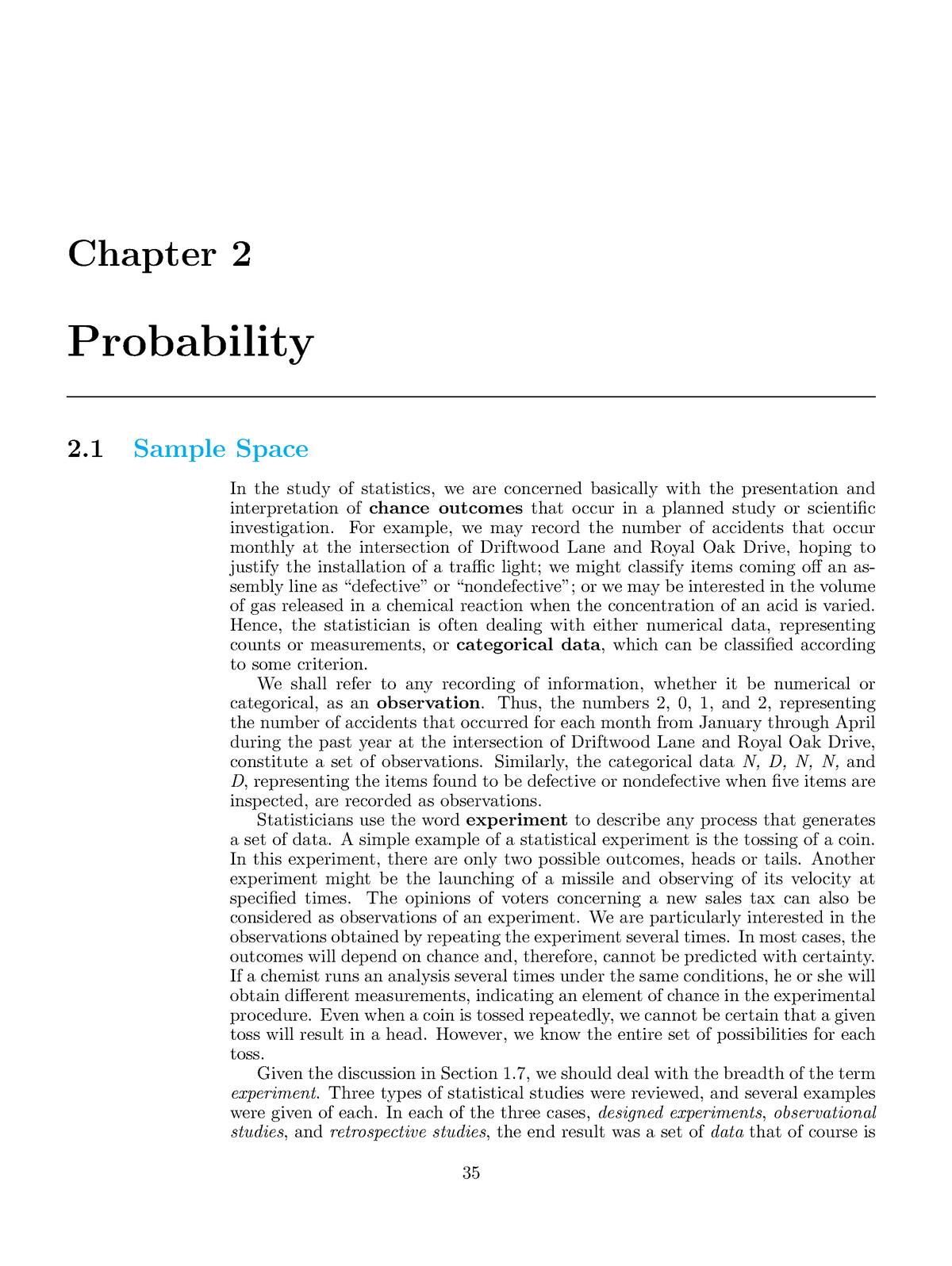 Probability-Lecture - Lecture Notes 3-5 - Chapter 2 Probability 2 ...