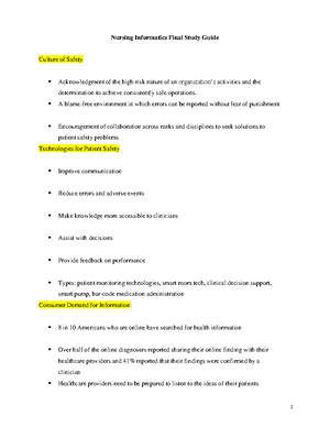 Introduction To Nursing Informatics Guide - Collection of numbers ...