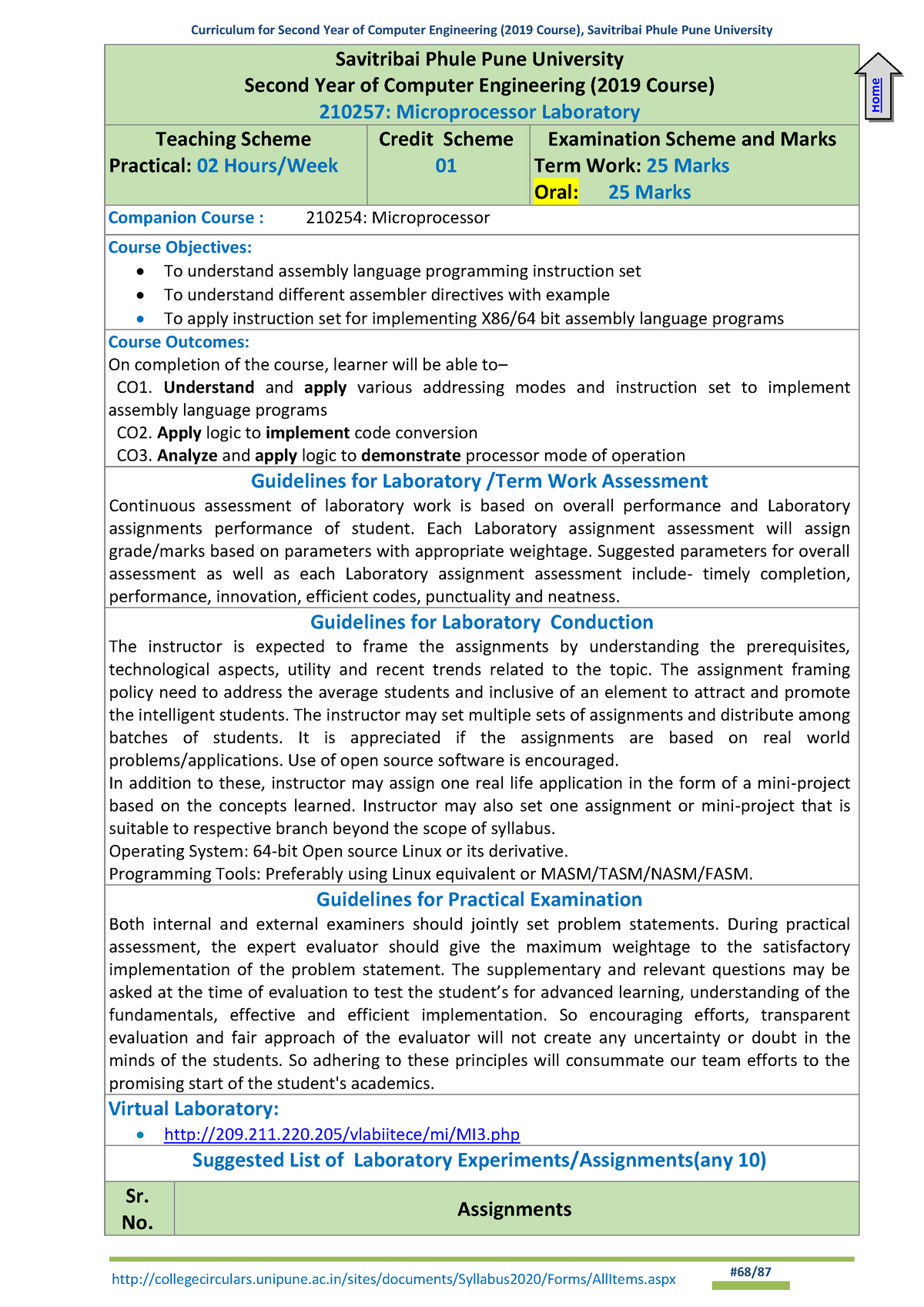 MPL Syllabus SE Computer Engg. 2019 Course - Curriculum For Second Year ...