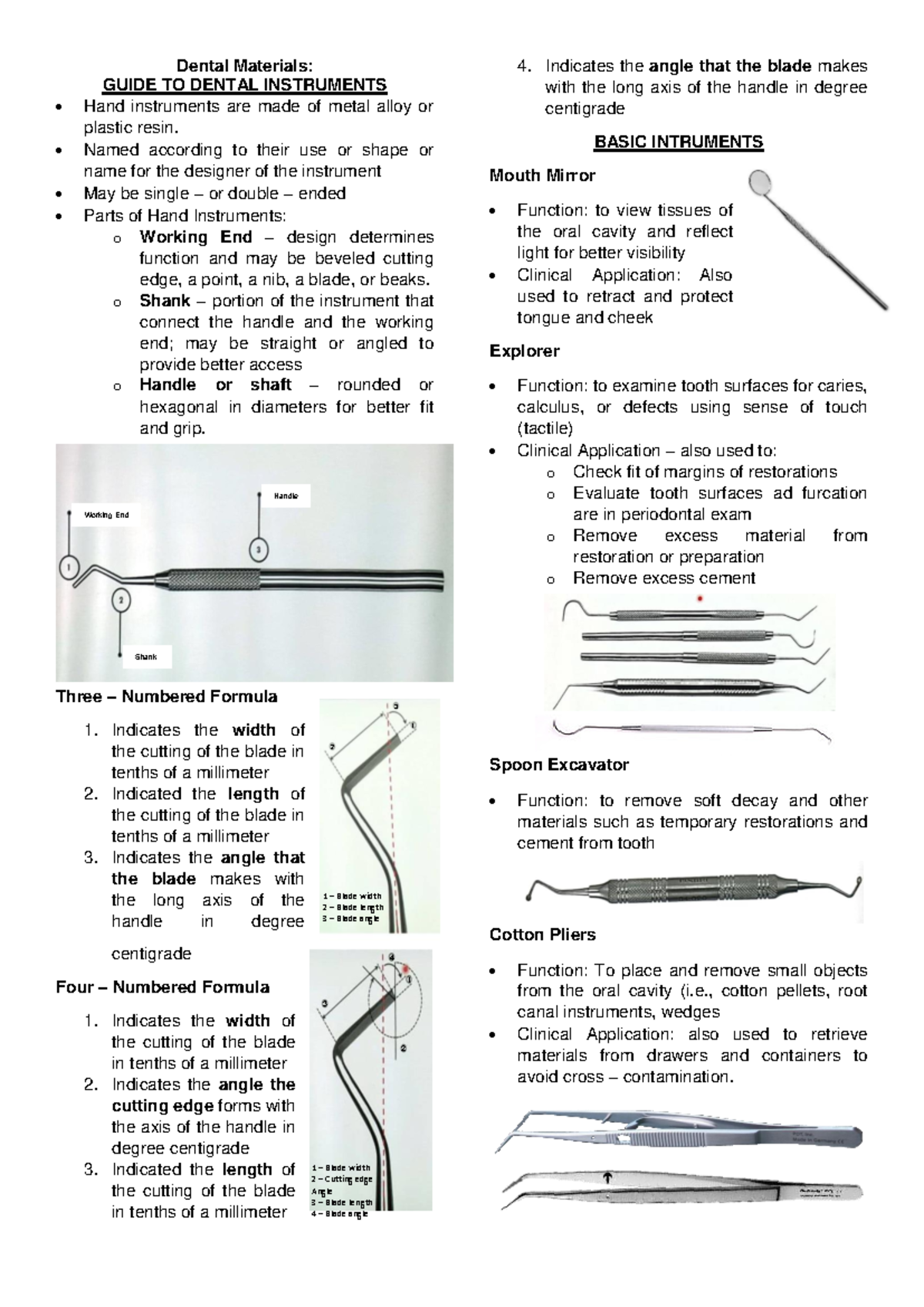 Guide to Dental Instruments - Dental Materials: GUIDE TO DENTAL ...