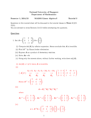 Tutorial 2 - asdfasdf - National University of Singapore Department of ...
