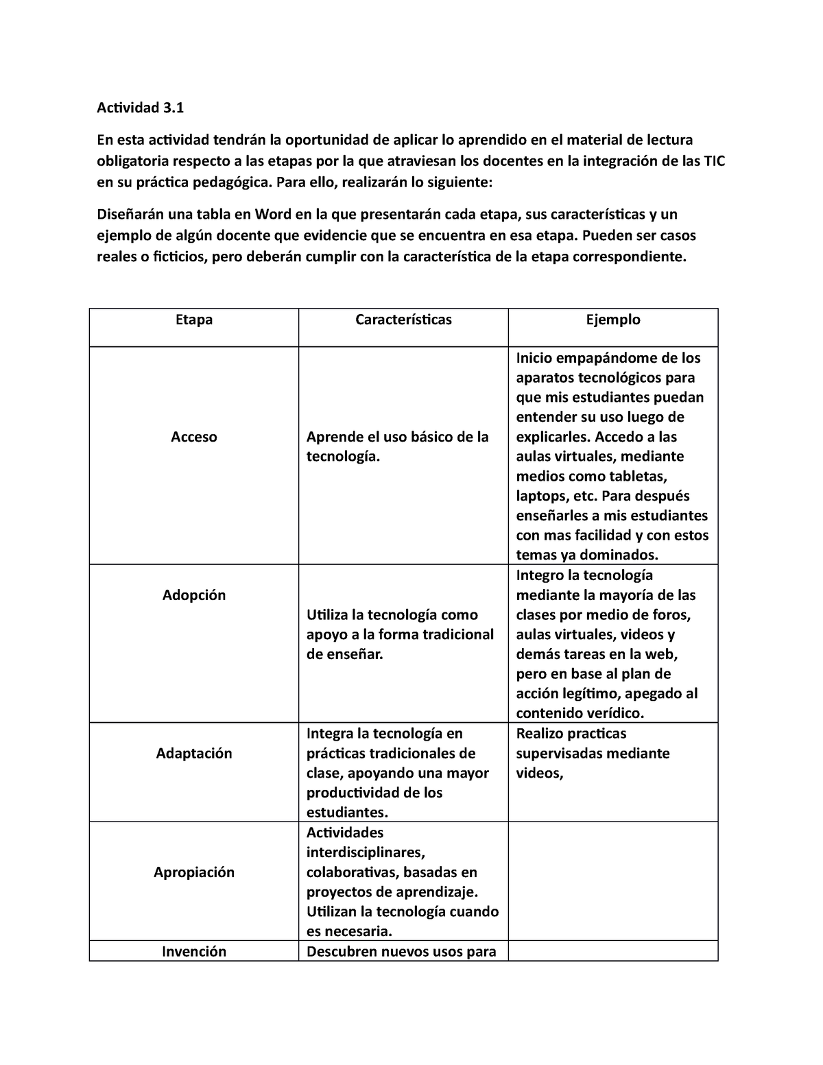 Actividad 3 - TAREA - Actividad 3. En Esta Actividad Tendrán La ...