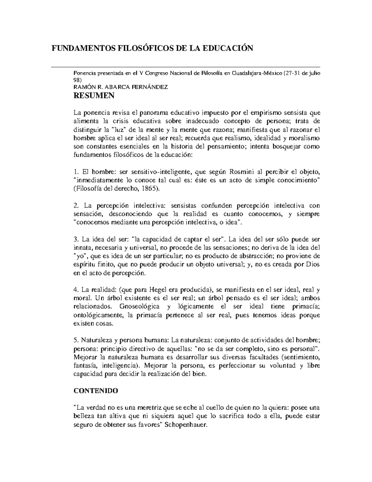 Tema 3 Fundamentos Filosoficos de la Educacion - FUNDAMENTOS ...