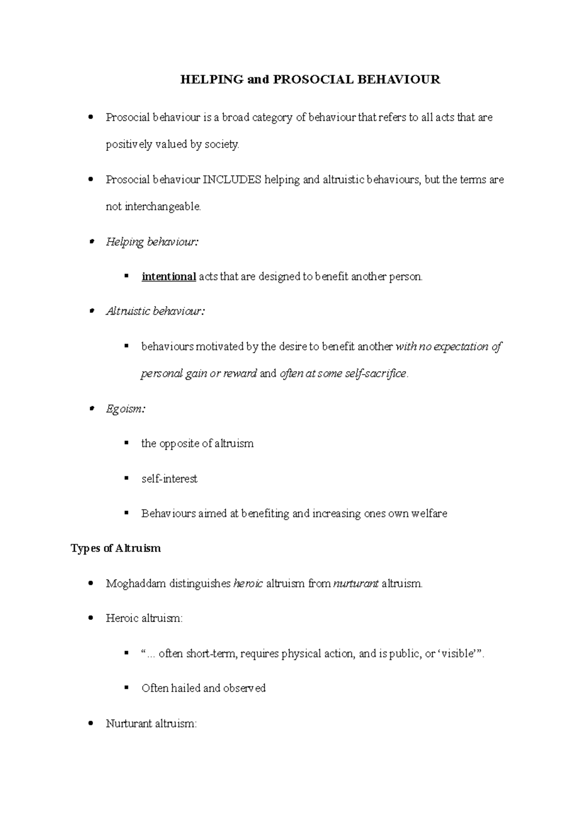 Lecture 11 Helping and Prosocial Behaviour - HELPING and PROSOCIAL ...