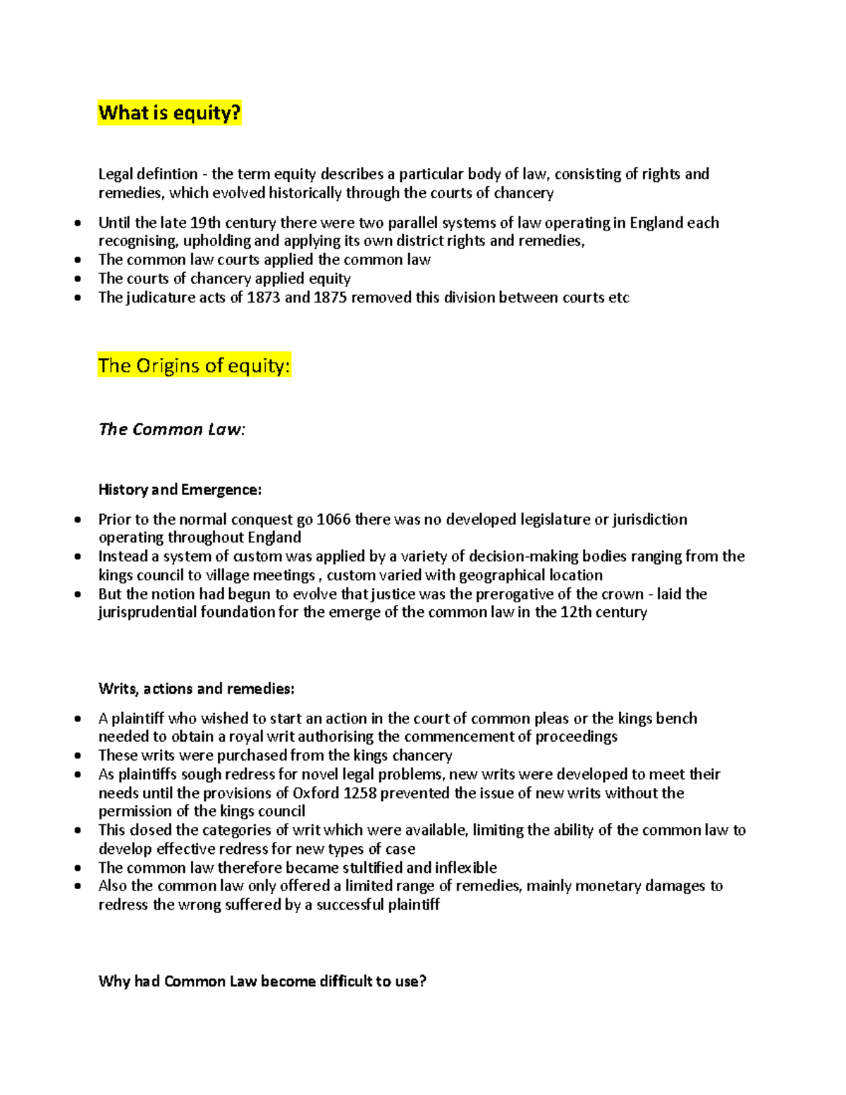 WHAT IS Equity Notes What is equity? Legal defintion the term