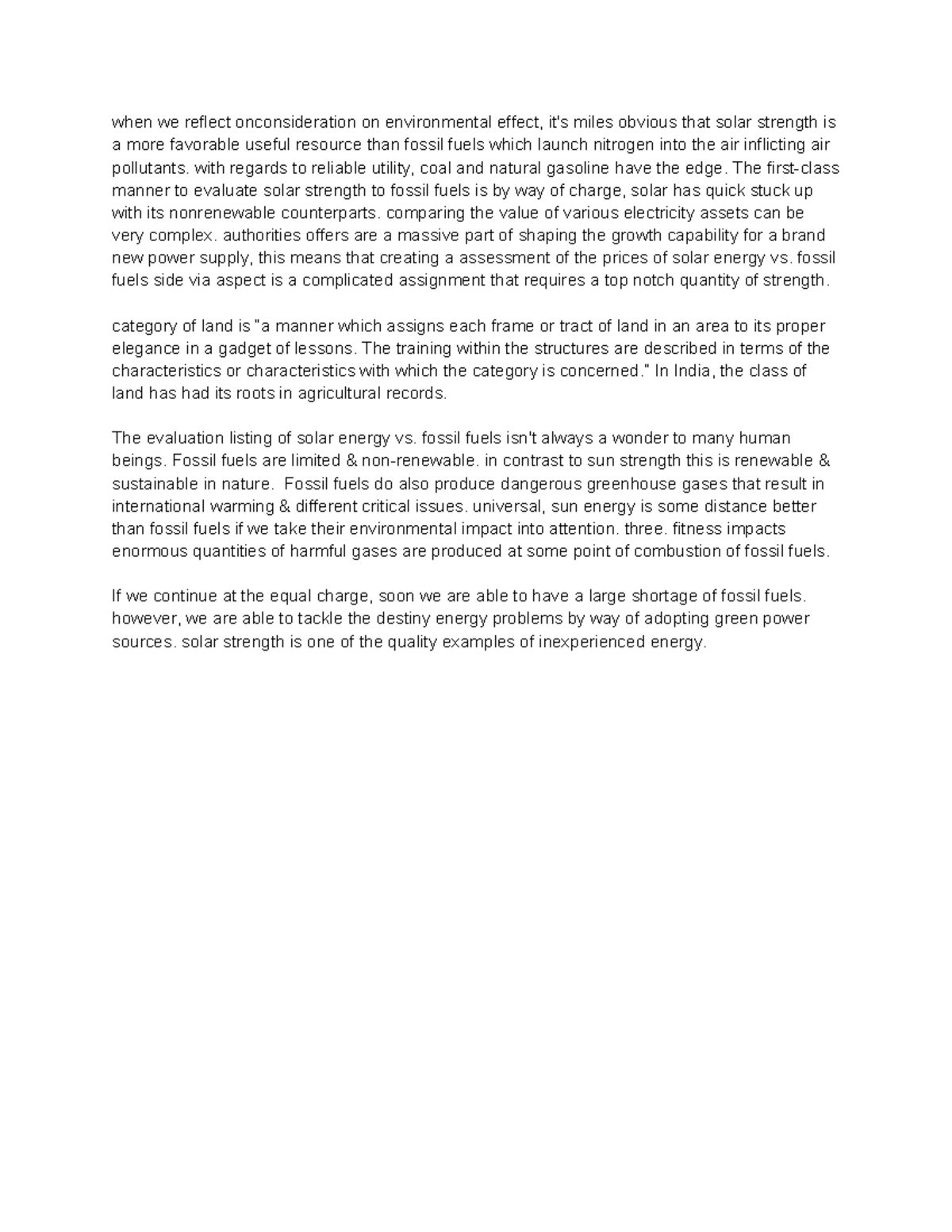 Untitled document - essay on fossil fuels - when we reflect ...
