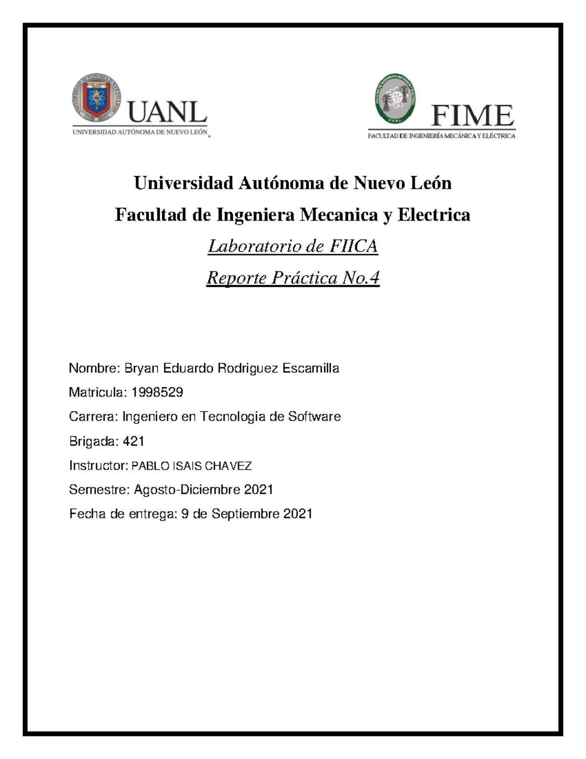 Practica de Fsica 1 Universidad Autonoma de Nuevo Leon - Universidad ...