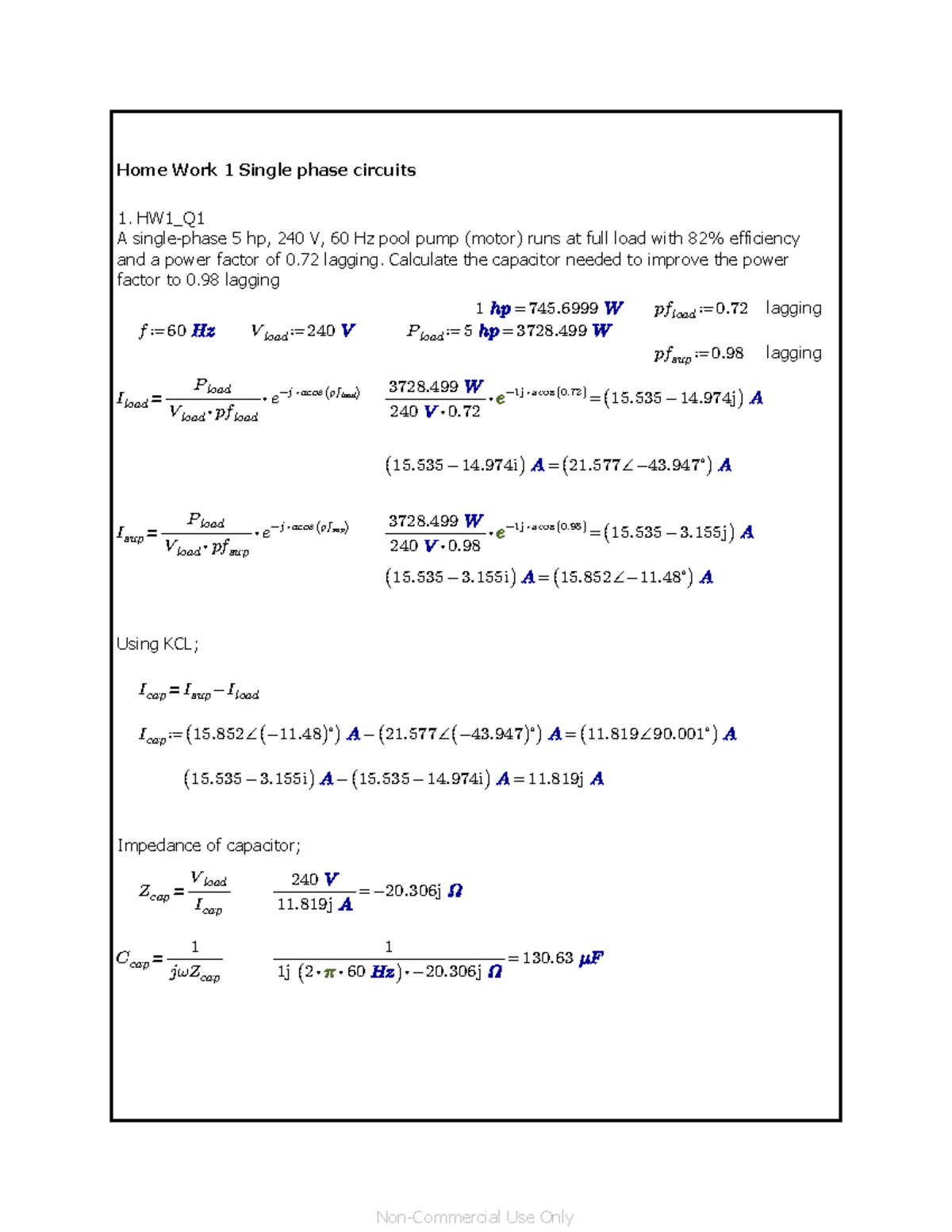 EEE360 HW1 - Textbook Course Homework Solutions - Home Work 1 Single ...