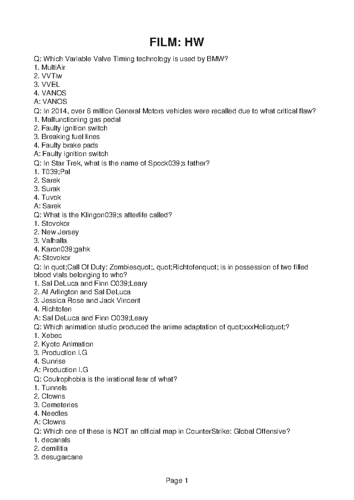 FILM124-Questions-6 - FILM124-Questions-6FILM124-Questions-6FILM124 ...