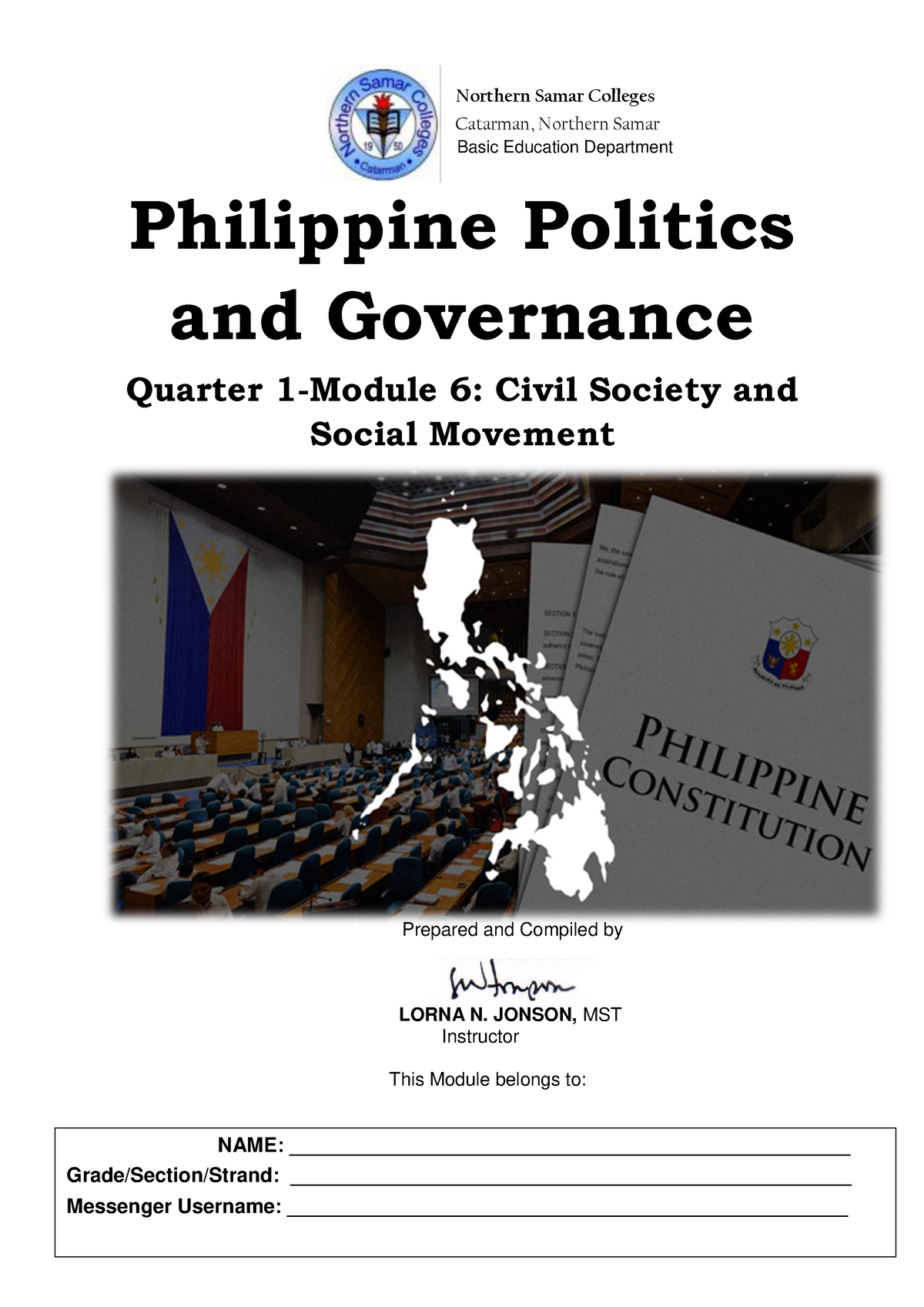 what have you learned about philippine politics and governance essay