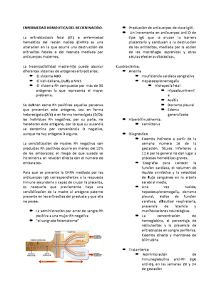 Anemias Hemolíticas - ANEMIAS HEMOLÍTICAS Congénitas: se nace con el ...