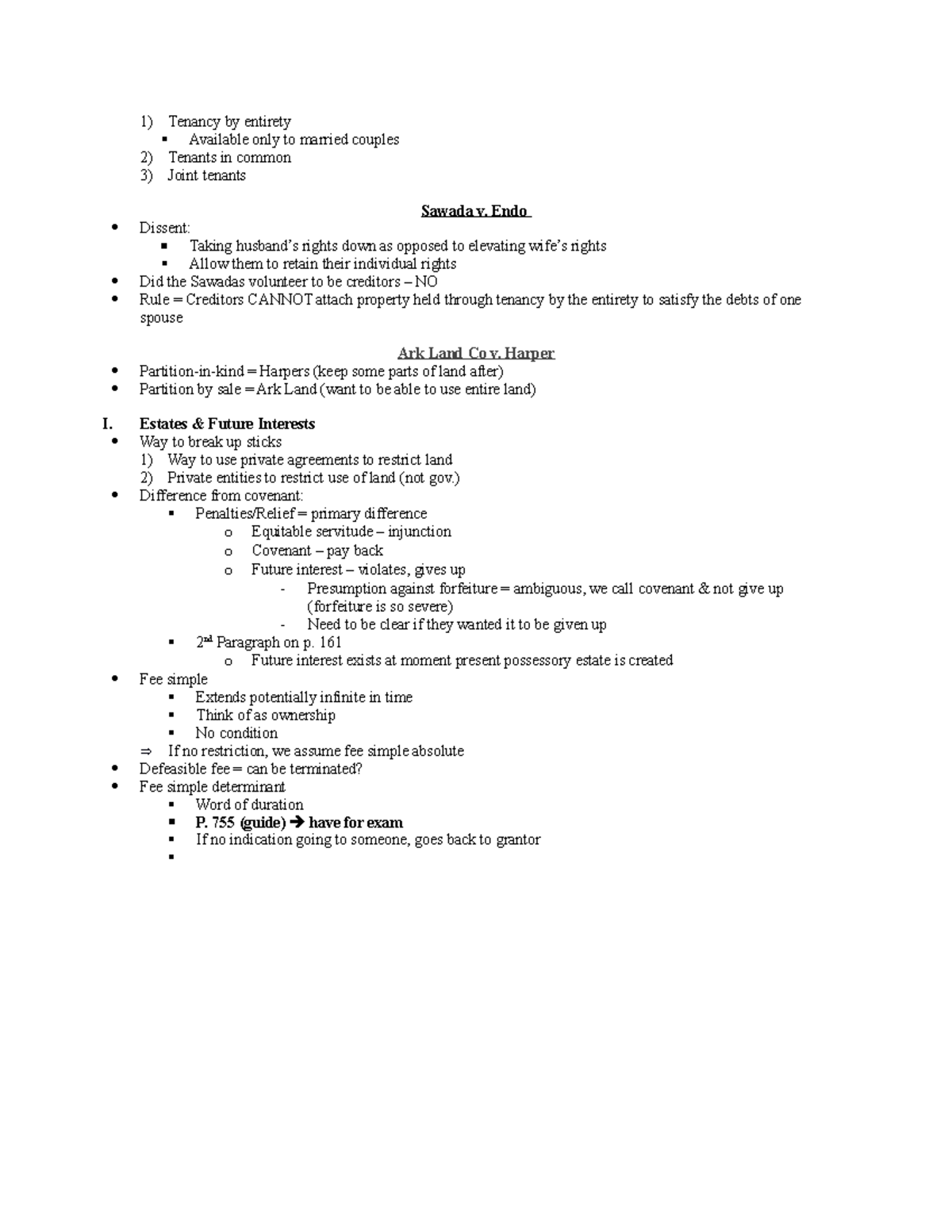 214 Notes Tenancy by entirety Available only to married couples