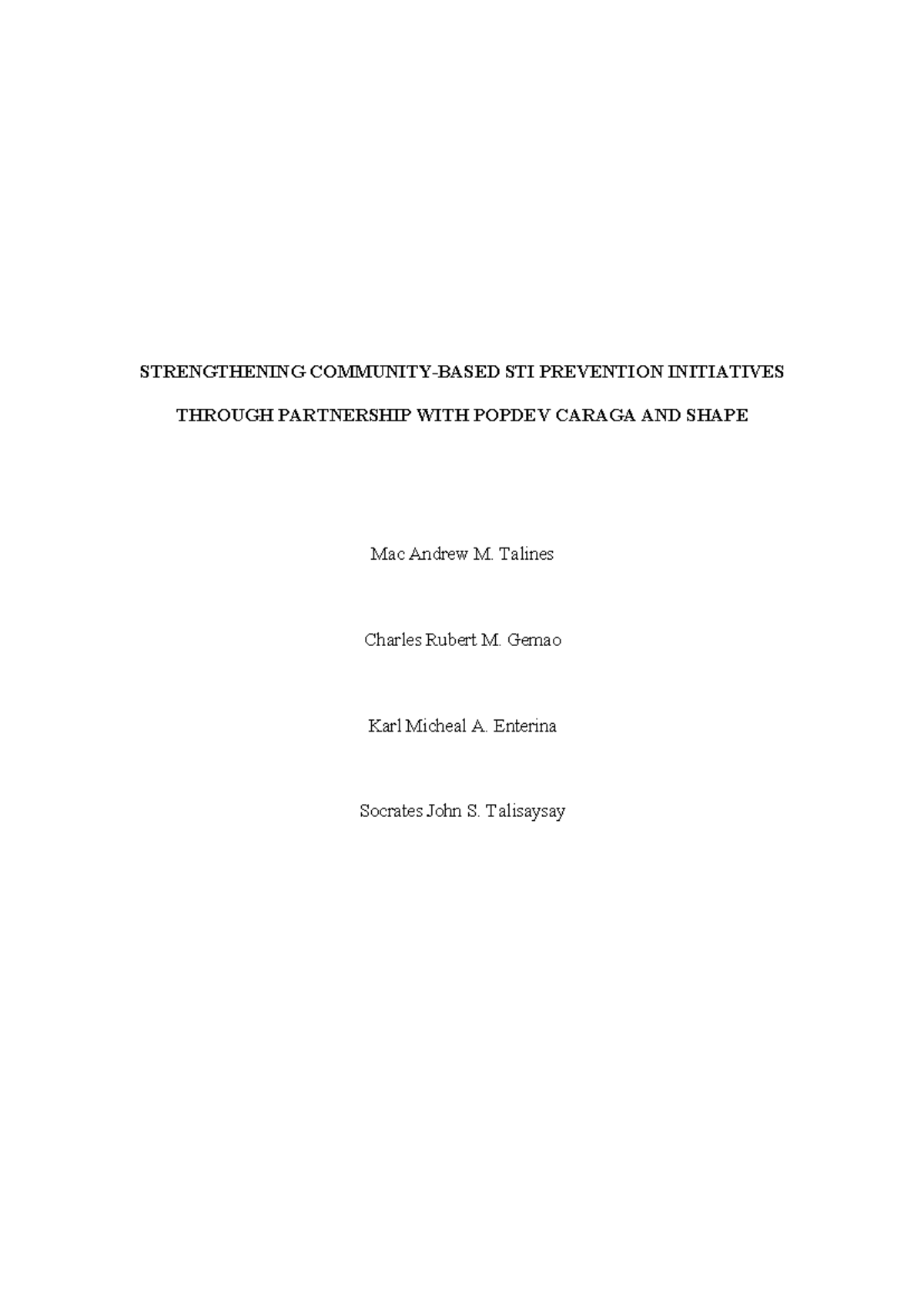 Concept- Paper- Format - STRENGTHENING COMMUNITY-BASED STI PREVENTION ...
