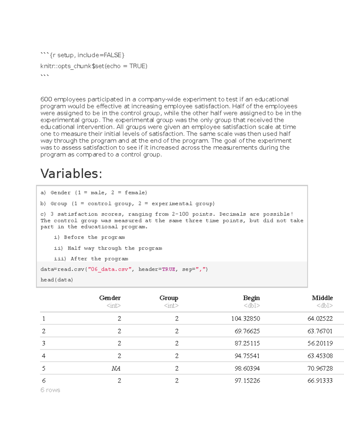 Assignment 6 500 - homework 06 - knitr::opts_chunk$set(echo = TRUE) 600 ...