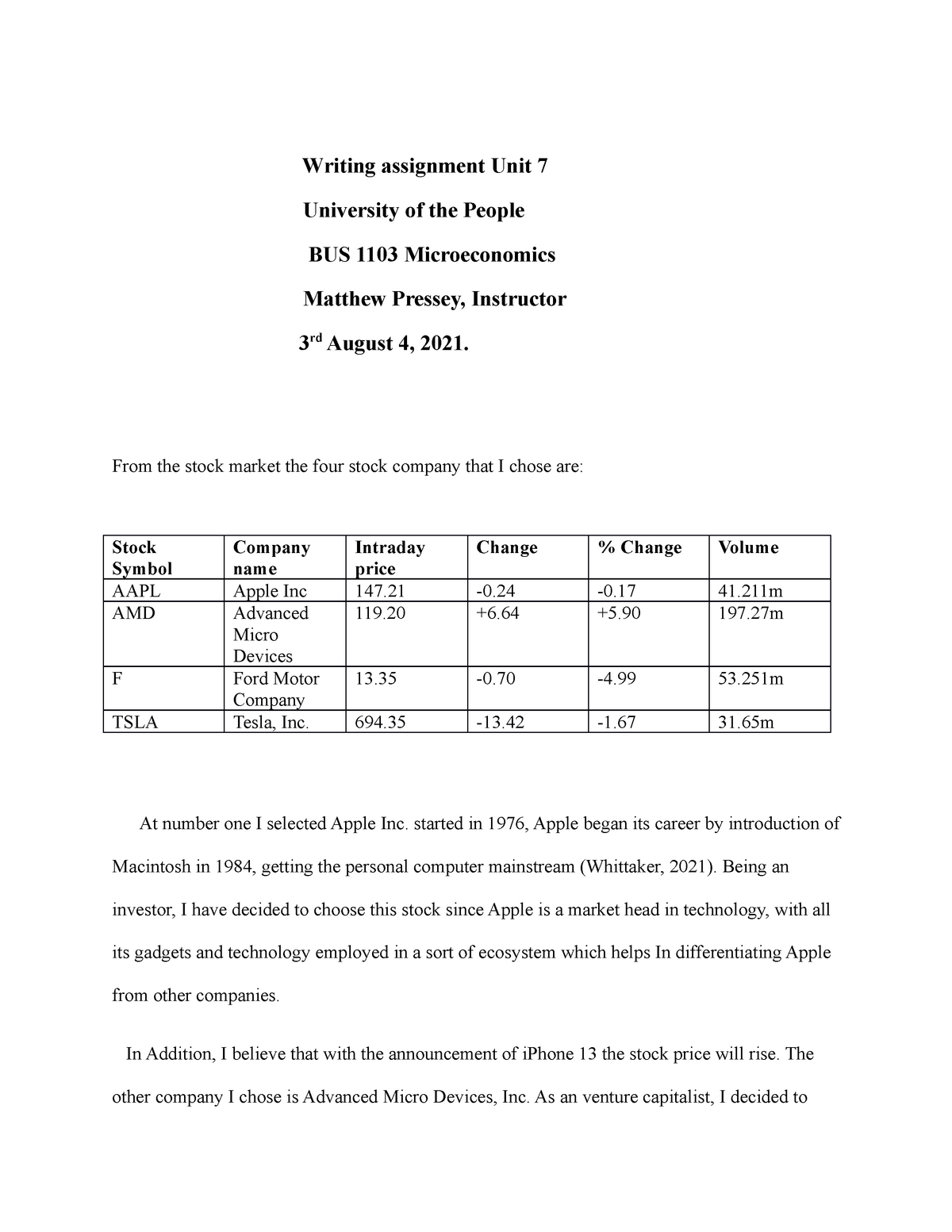 bus 1103 written assignment unit 7