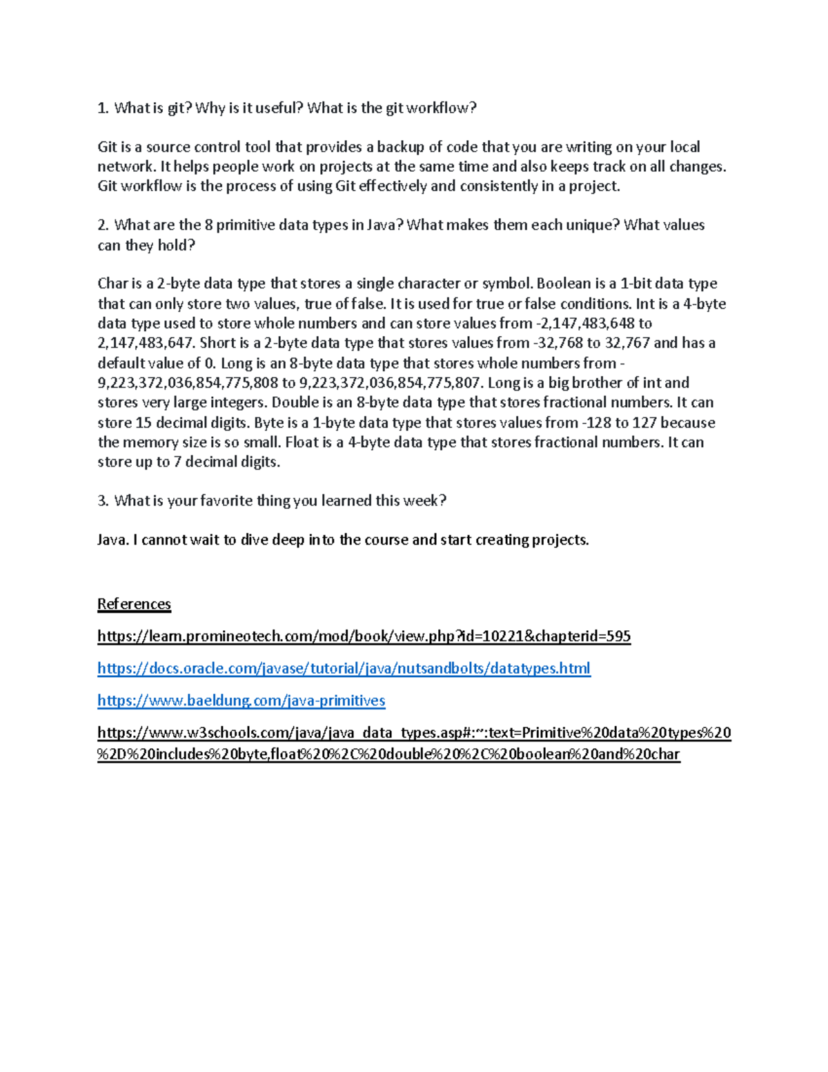 Week 1 Research - What is git? Why is it useful? What is the git ...