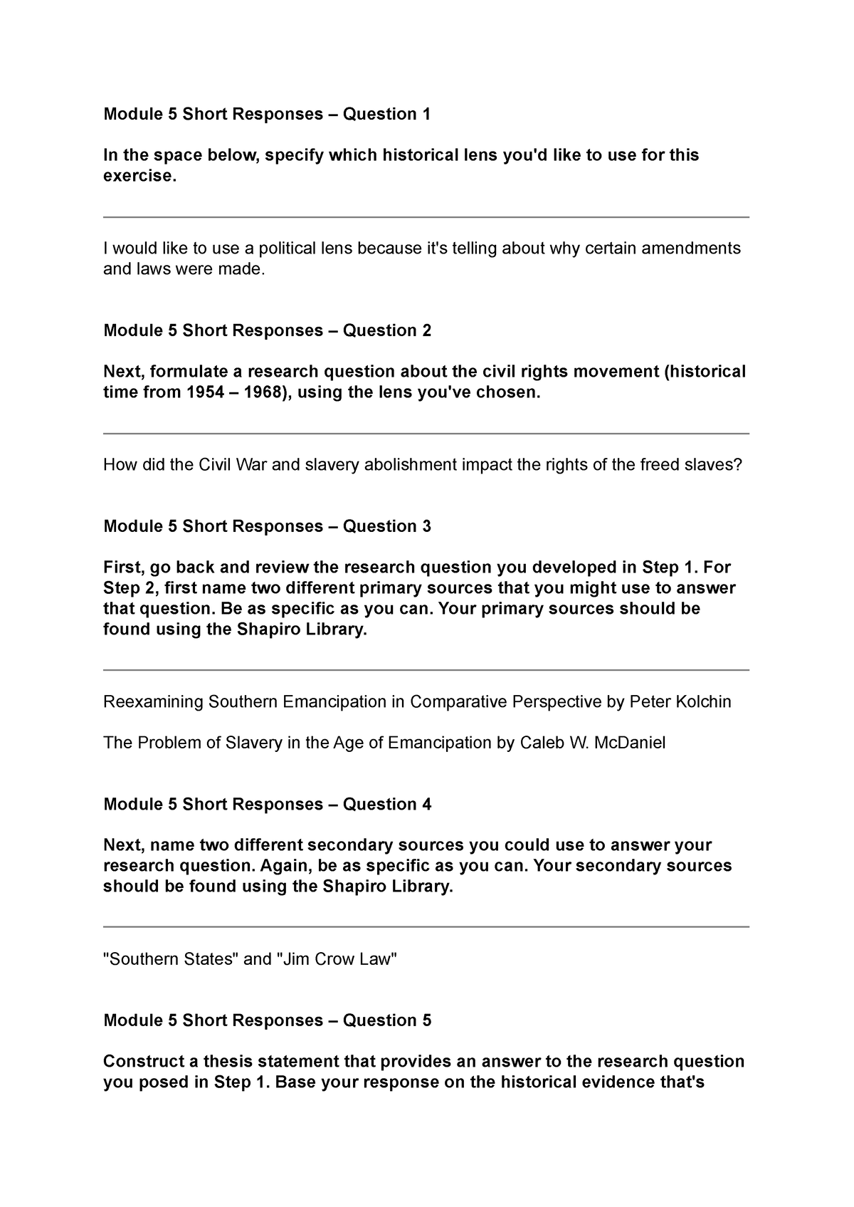 Module 5 Short Responses Module 5 Short Responses Question 1 In The Space Below Specify 5596