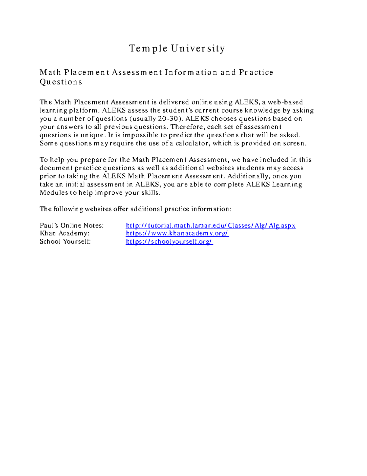 Utk Math Placement - jn6s138