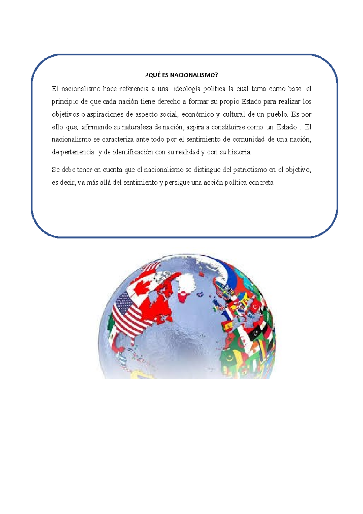 QUE ES EL Nacionalismo - ¿QUÉ ES NACIONALISMO? El Nacionalismo Hace ...