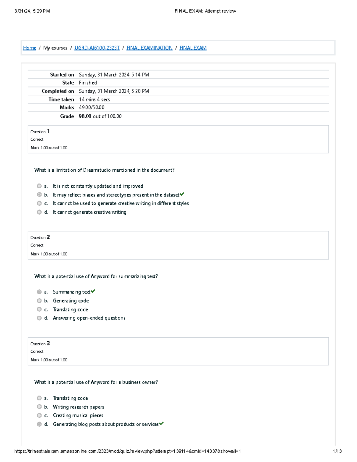 Ugrd-ai6100-ai-prompt-engineering- Final-EXAM-LAB -Attempt-review ...