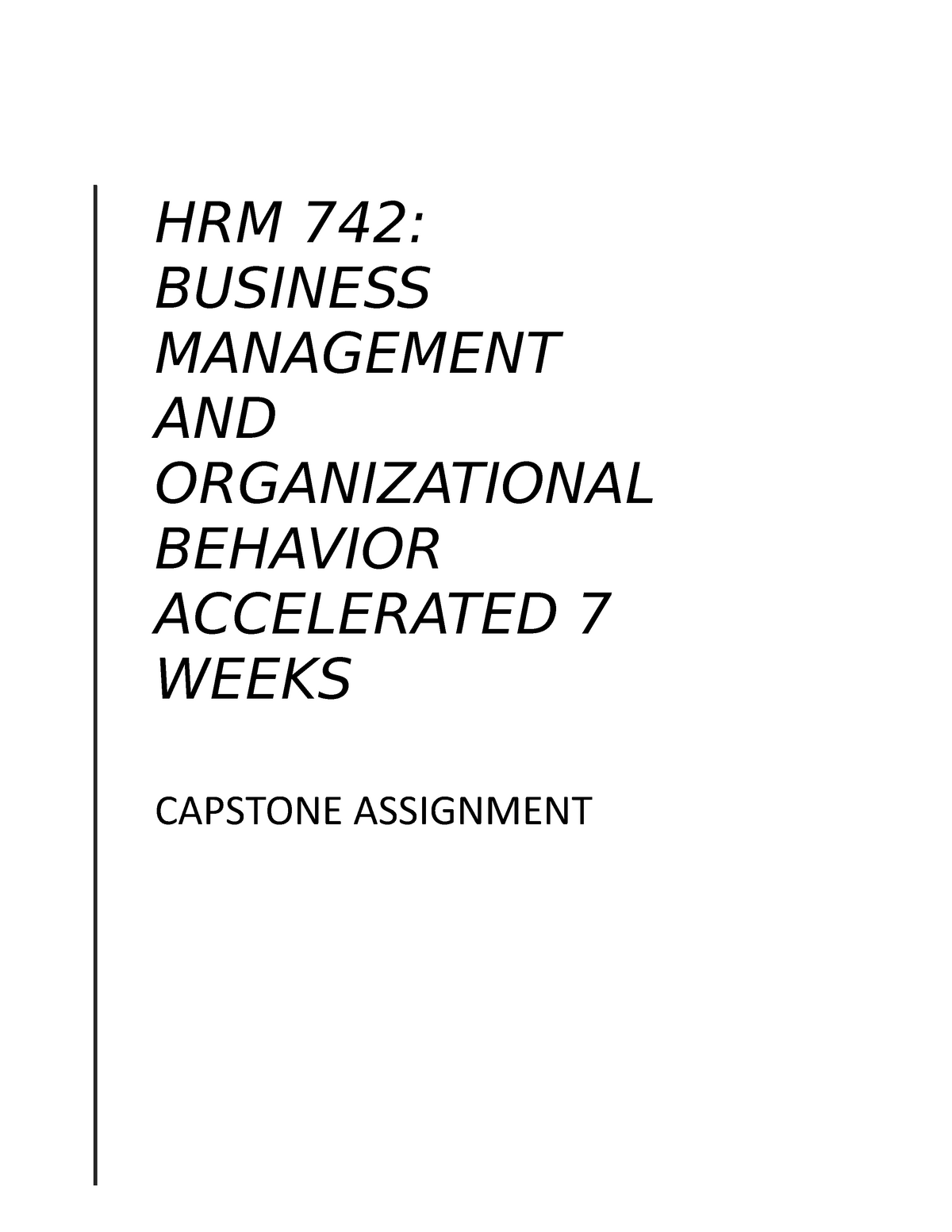hrm742 individual assignment 3