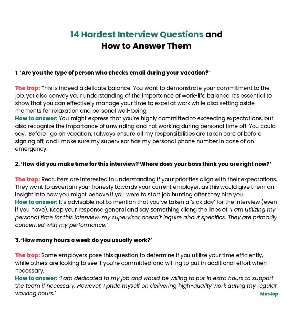 14 Hardest Interview Questions and How to Answer Them 1699065462 - 1 ...