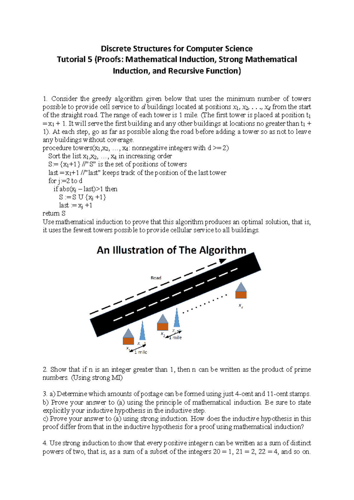 Tut. 5 - Tut sheet - Discrete Structures for Computer Science Tutorial ...
