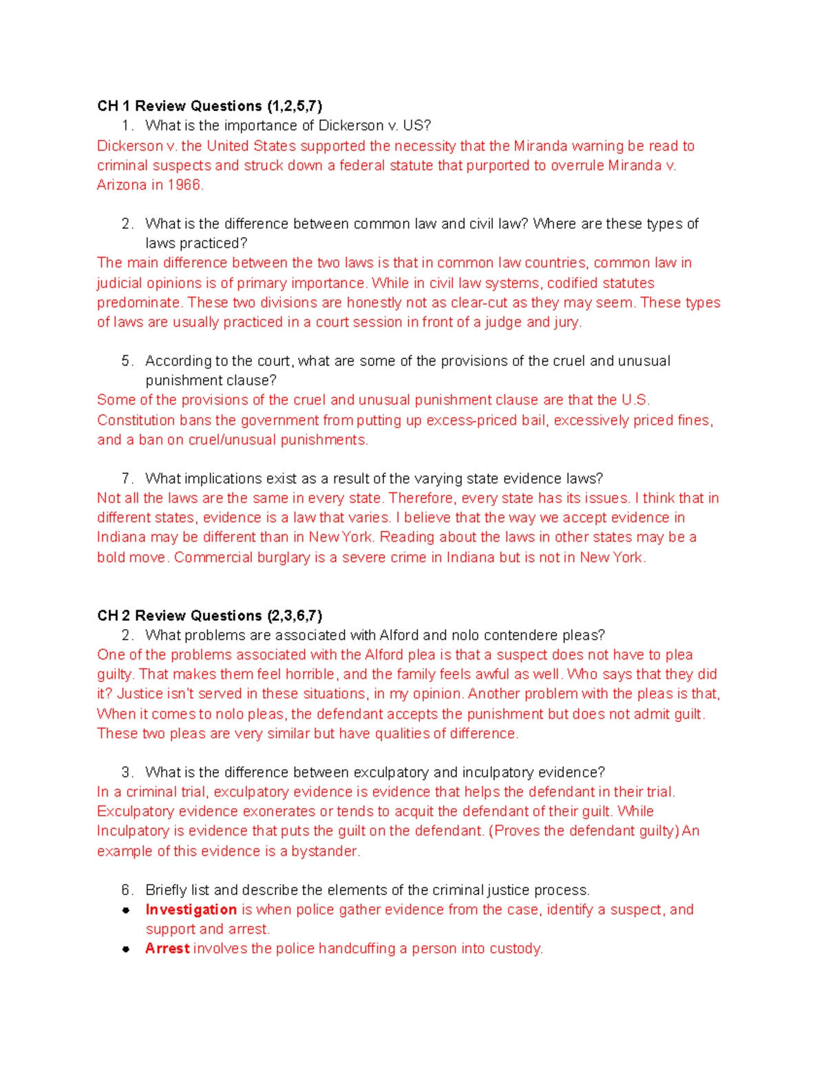 Module 1 Review Questions - CH 1 Review Questions (1,2,5,7) 1. What Is ...