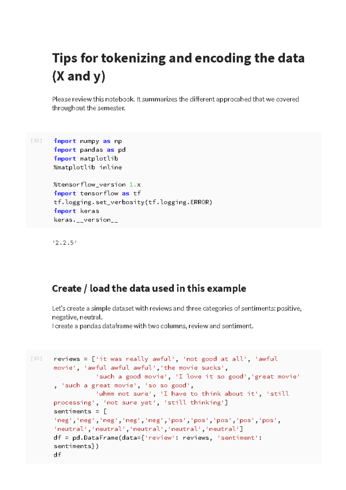 NLP Tips tokenization and encoding - Tips for tokenizing and encoding ...