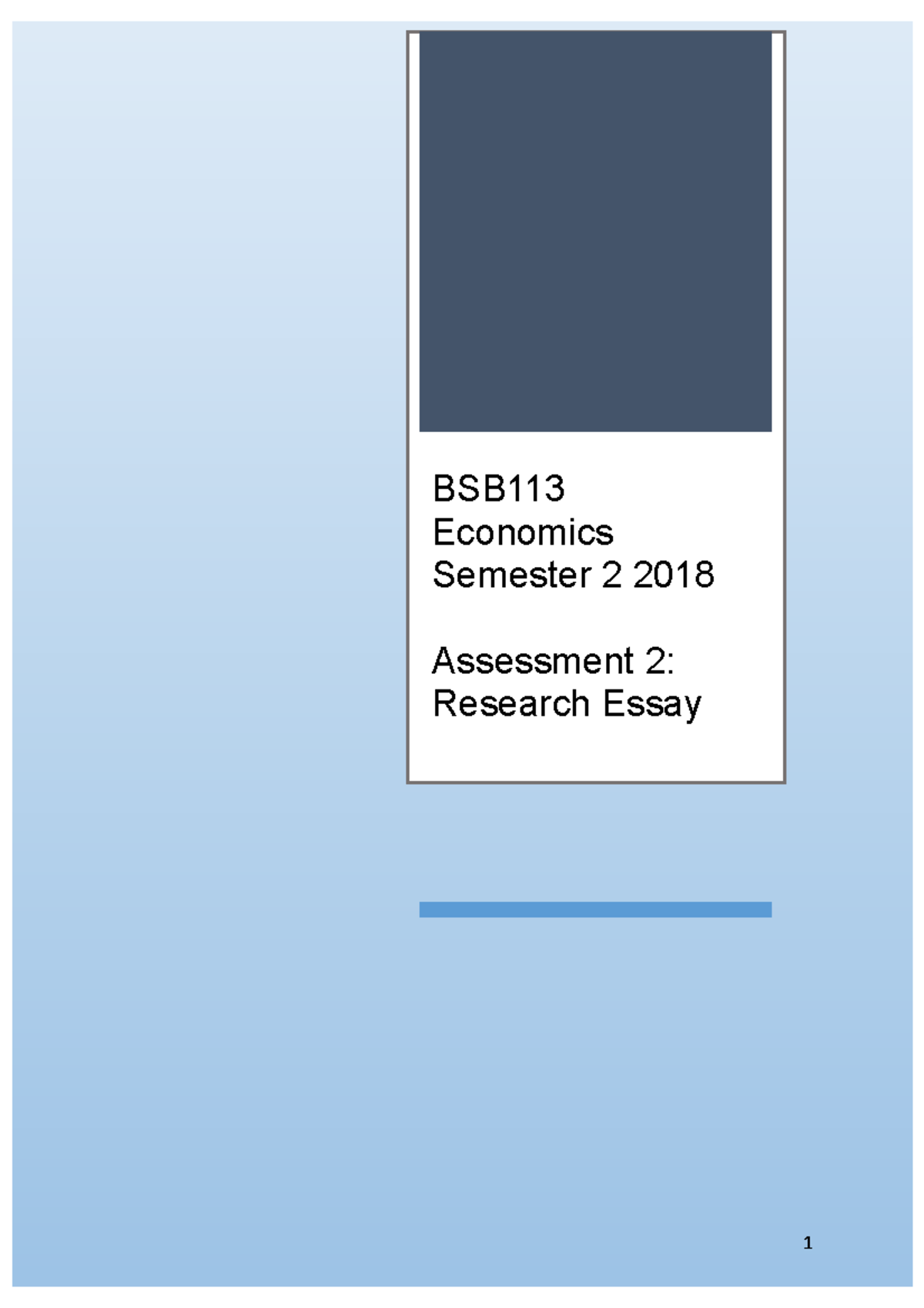 bs economics thesis