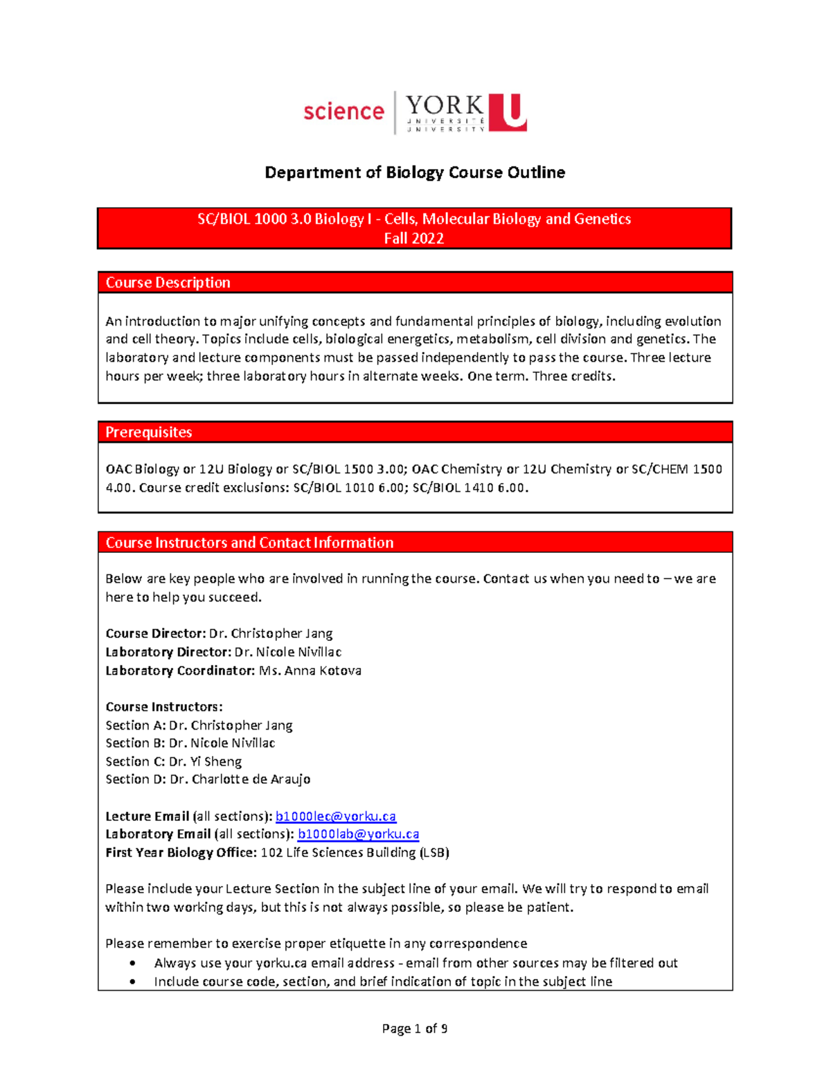 BIOL 1000 Fall 2022 Course Outline 676eae967110 f5fedc91e1557219 c289 ...