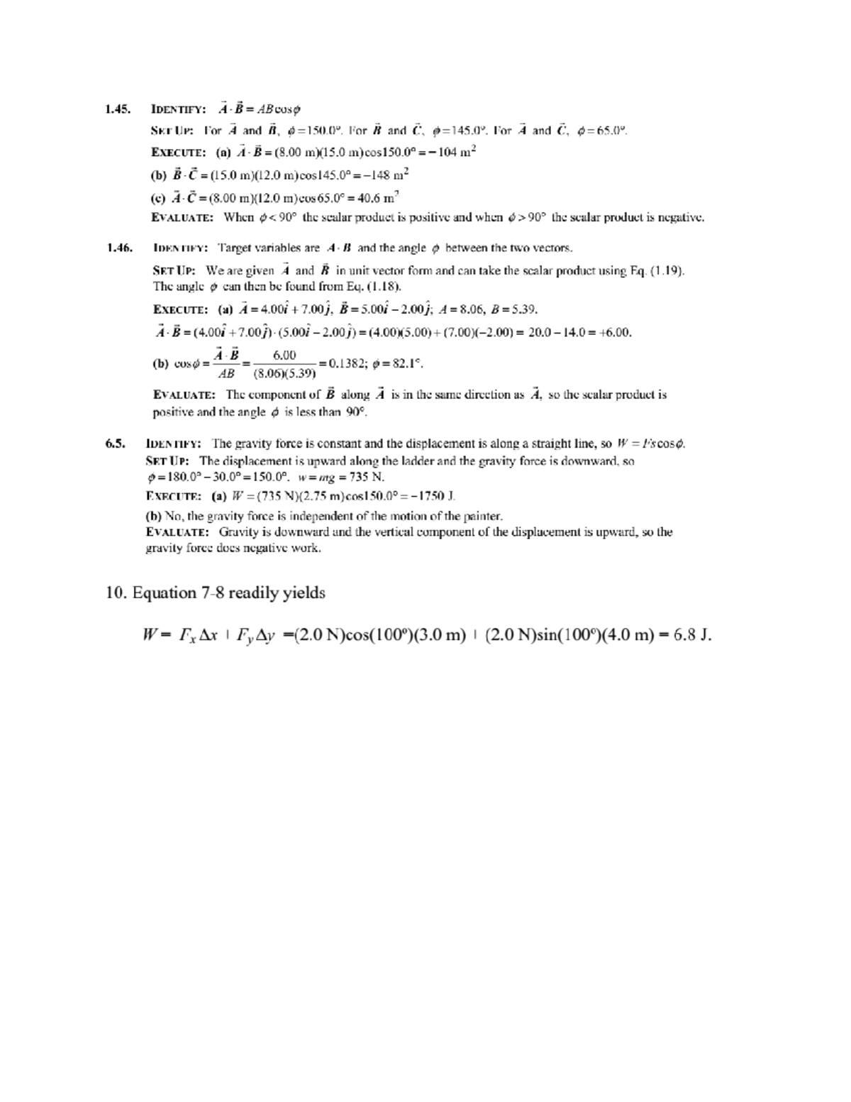 Lecture 15 solutions - 1. 1. 6. IDENTIFY: 1—1-1? = ABcos¢ SETUP: For 51 ...