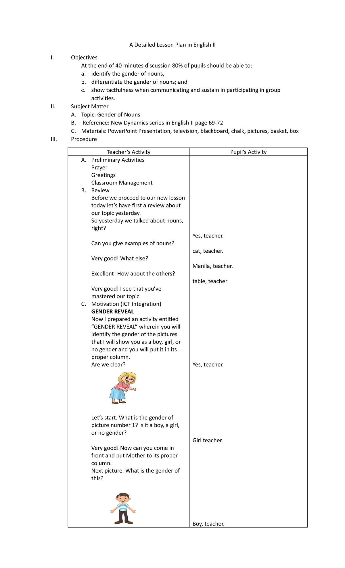 A Detailed Lesson Plan In English II Finaaal Demo - A Detailed Lesson ...