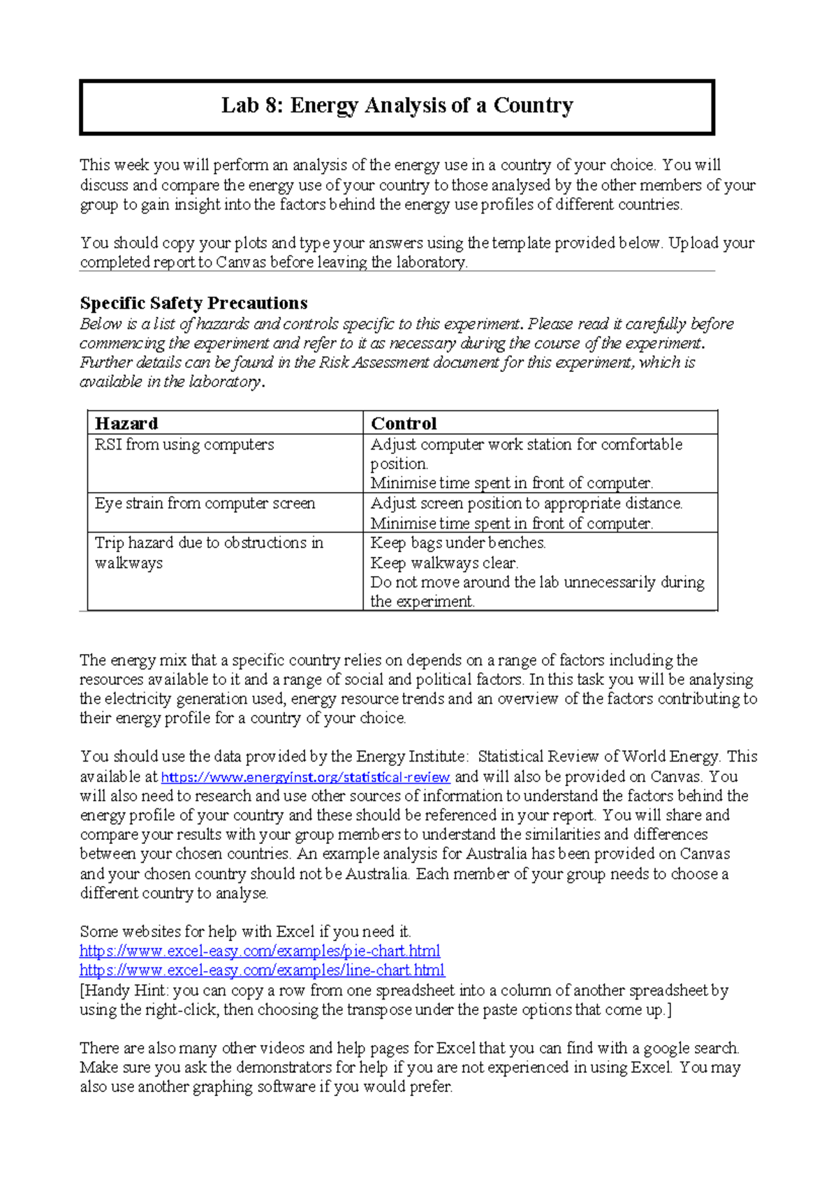 Lab 8 - Lab 8 worksheet - This week you will perform an analysis of the ...
