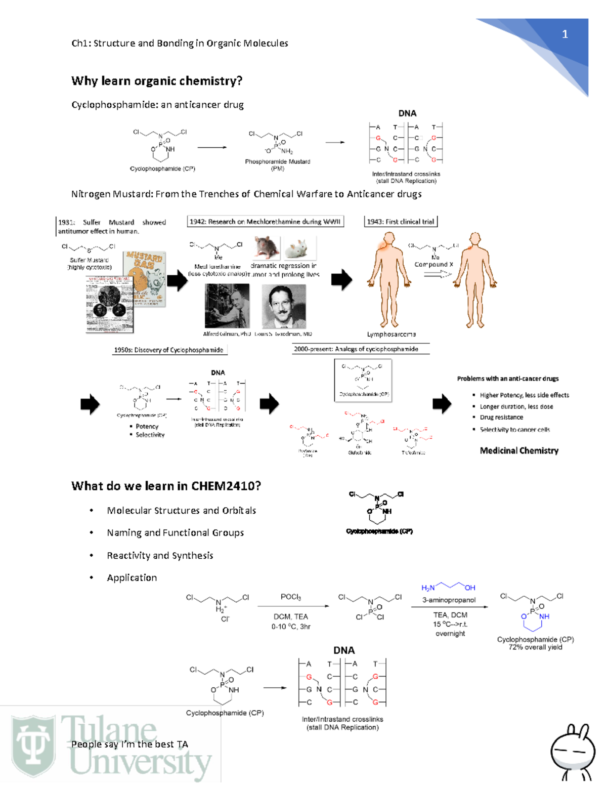 Organic Chemistry Ch1 Lecture Notes - Ch1: Structure And Bonding In ...