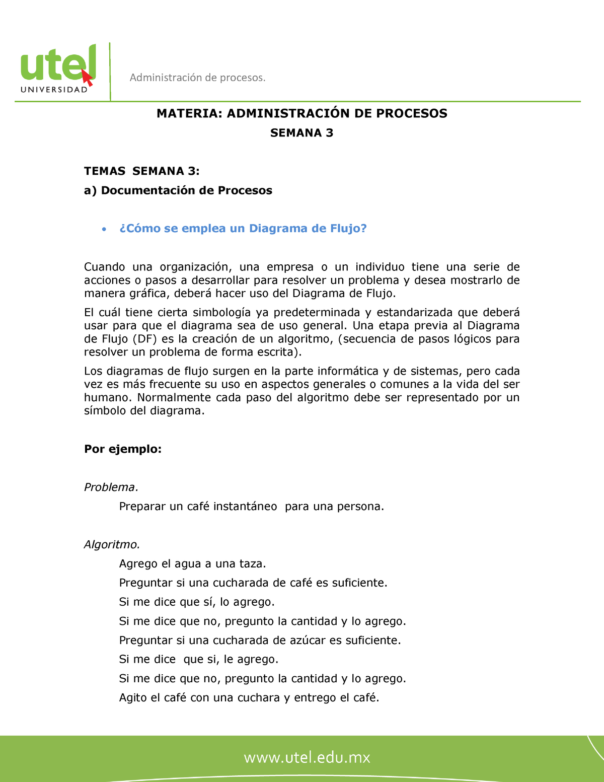 Administracion DE Procesos Semana 3 PF - MATERIA: ADMINISTRACI”N DE ...