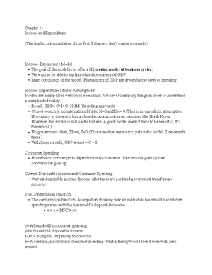 Chapter 12 - The aggregate demand curve; The AD-AS model; and long run ...