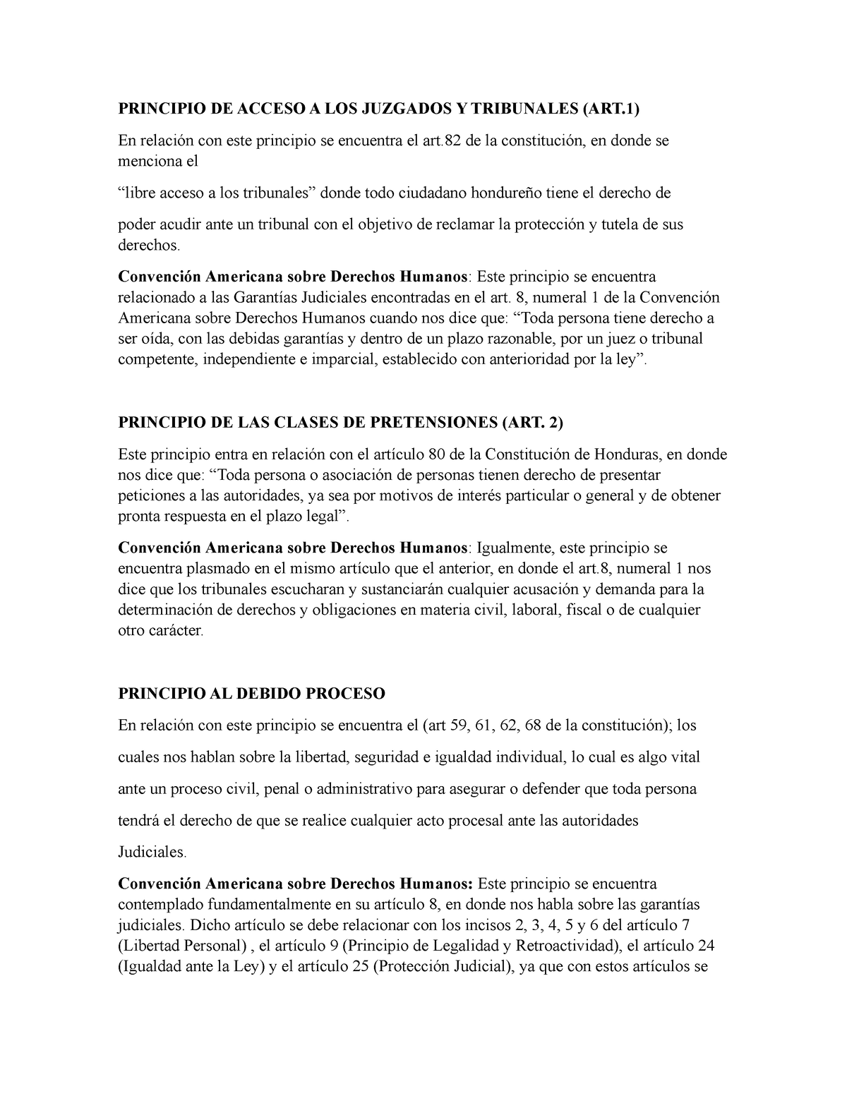 Procesal Civil - PRINCIPIO DE ACCESO A LOS JUZGADOS Y TRIBUNALES (ART ...