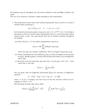 Facts About The Gamma Function - MATH7402: The Gamma Function ...