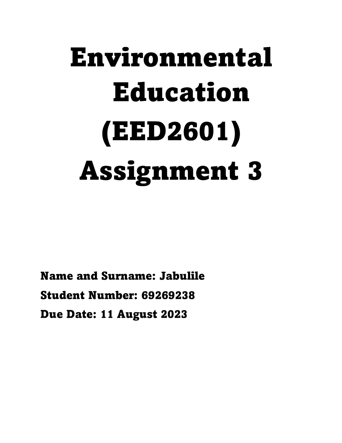 eed2601 assignment 3 answers 2022