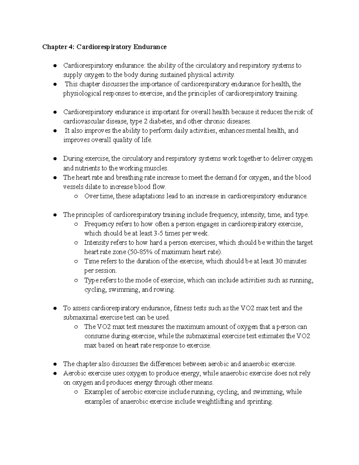 KIN 247 CH 4 - KIN 247 Notes for Chapter 4 - Chapter 4 ...