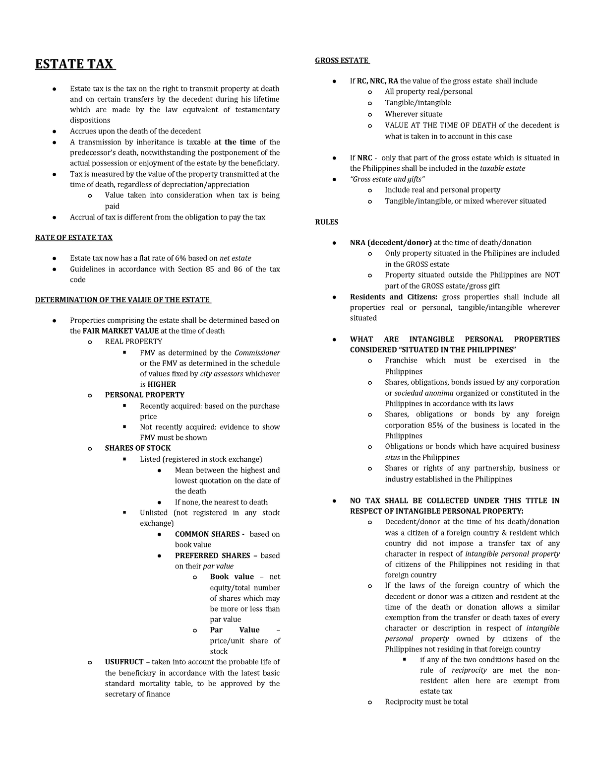 document-31-aaa-estate-tax-estate-tax-is-the-tax-on-the-right-to