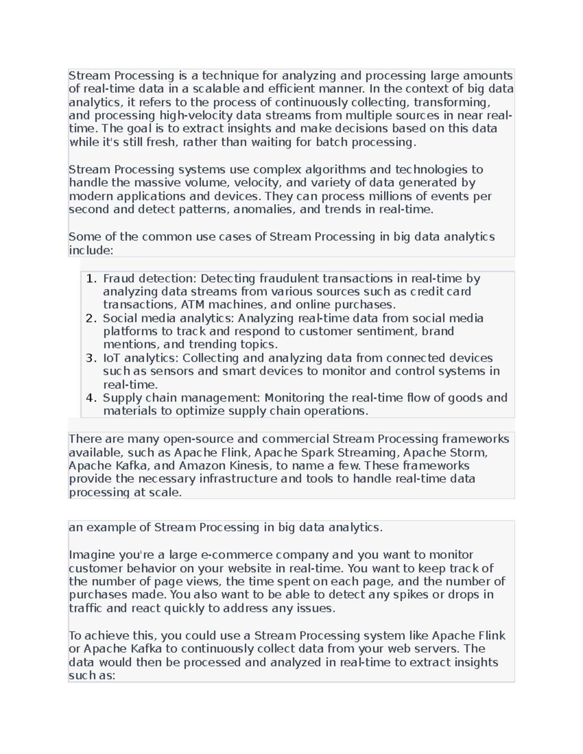 Stream processing (2) BDA - Stream Processing is a technique for ...