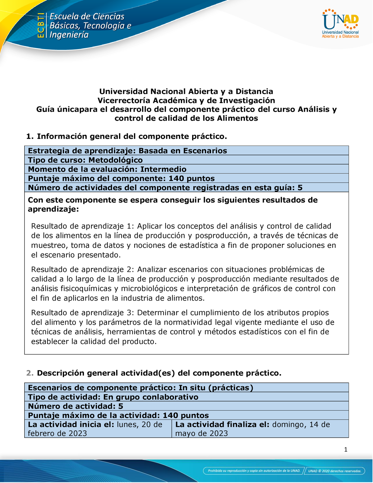 Guía Para El Desarrollo Del Componente Práctico Y Rúbrica De Evaluación ...