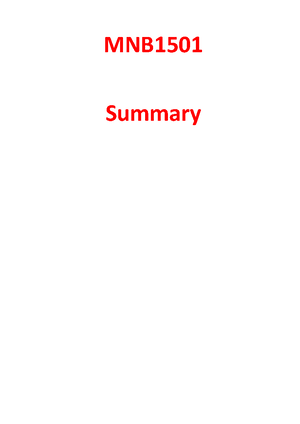 MNB1601- Notes-Chapter 10 summary - Chapter 10 Summary Operations ...