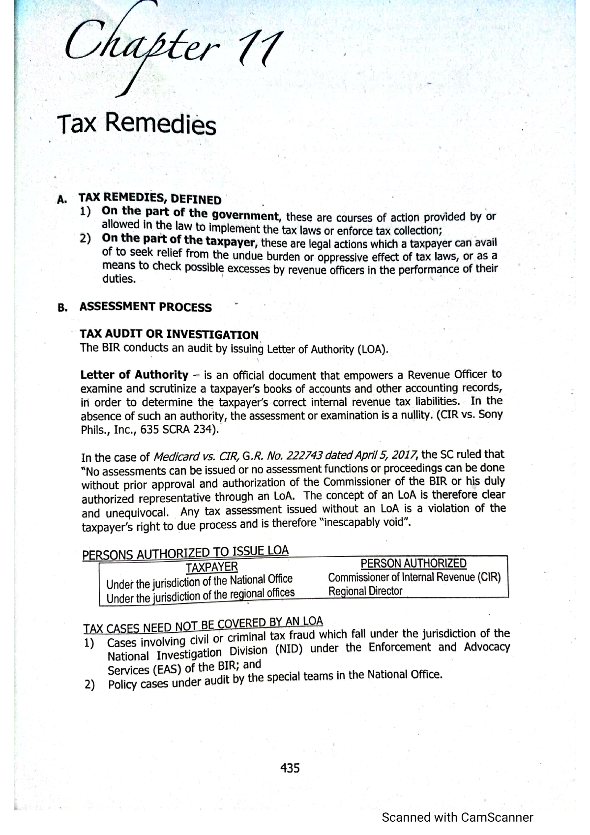 Chapter 11 - Tax Remedies - Management - Studocu