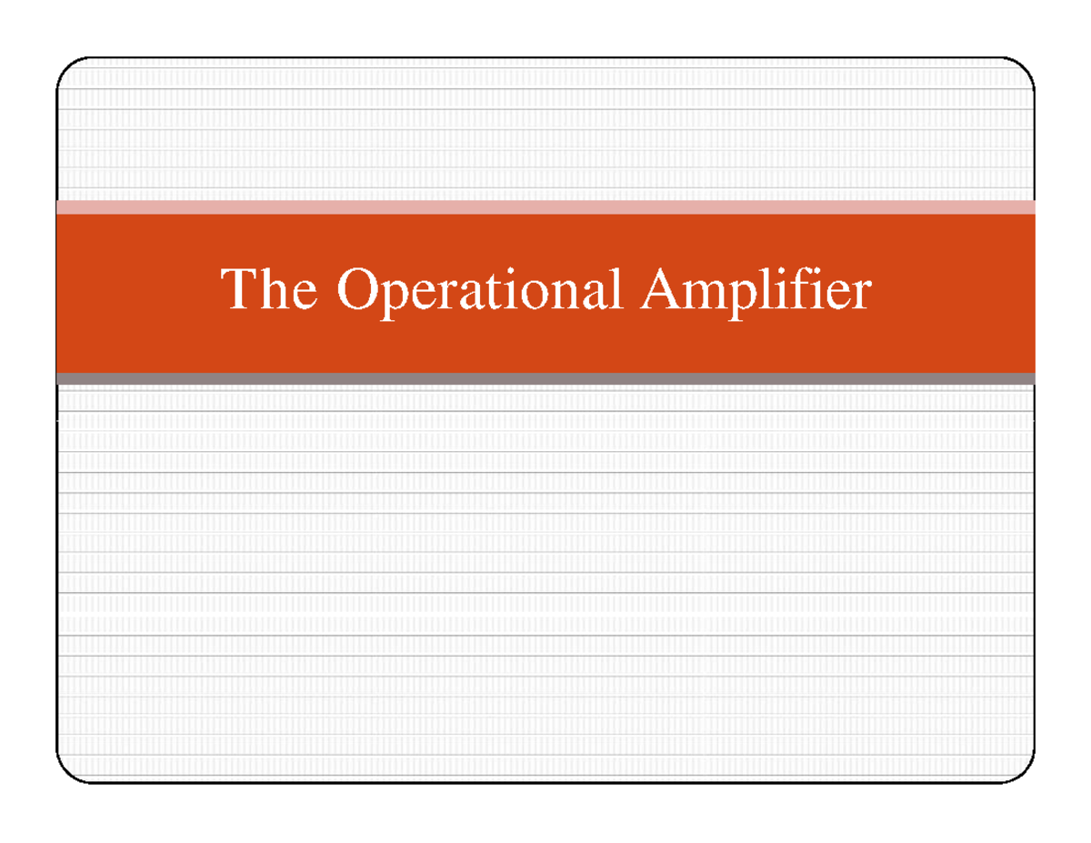 Intro to Operational Amplifier, block diagram,schematic symbol,pin